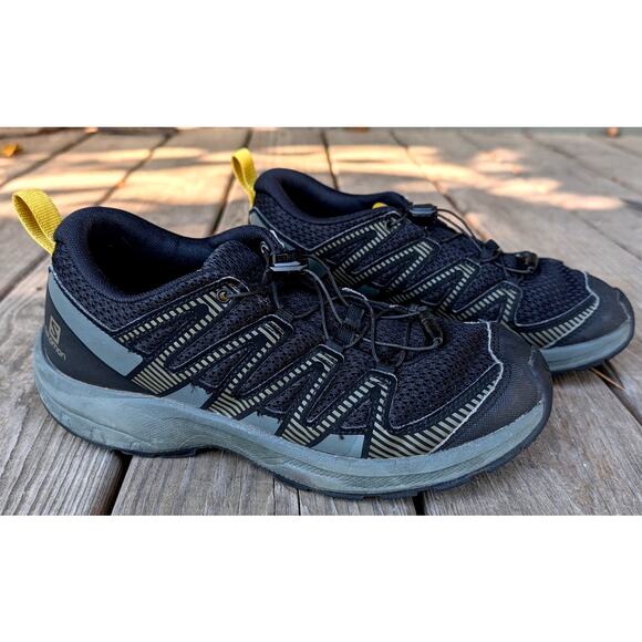 Salomon XA Pro Trail Running Shoes Men 7.5 (Womens 9) Black Gray Yellow - Picture 1 of 8